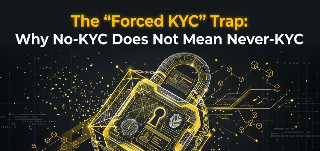 The “Forced KYC” Trap: Why No-KYC Does Not Mean Never-KYC