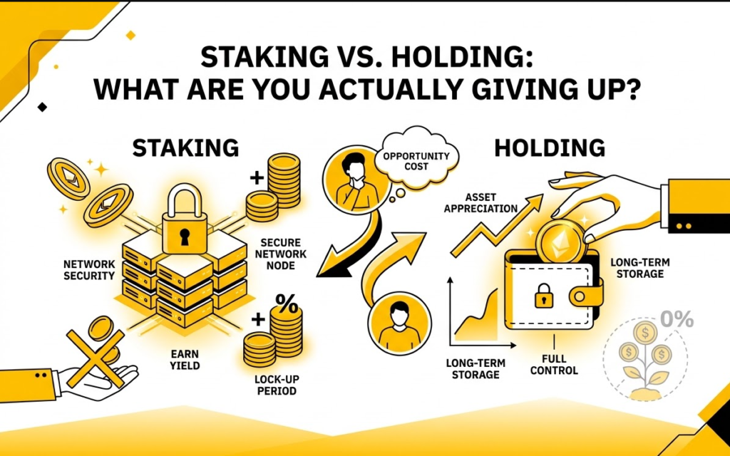 Staking vs. Holding: What Are You Actually Giving Up?