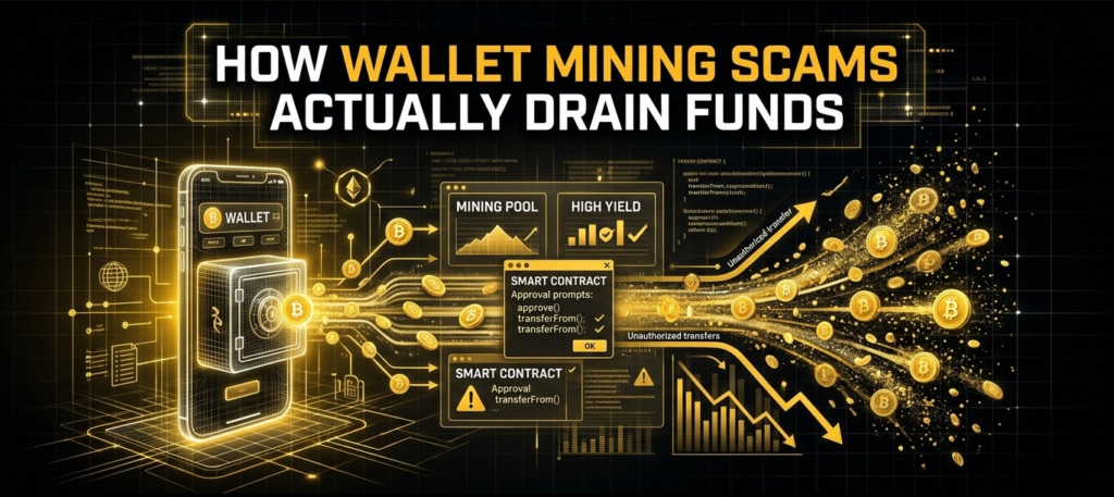 How Wallet Mining Scams Actually Drain Funds