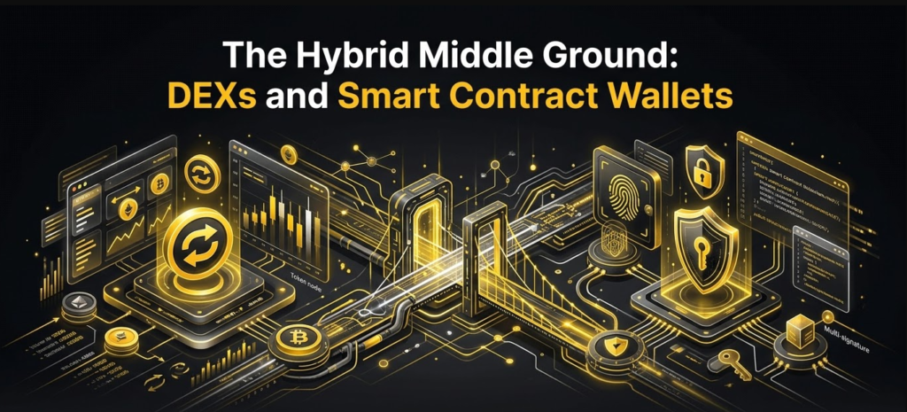 The Hybrid Middle Ground: DEXs and Smart Contract Wallets