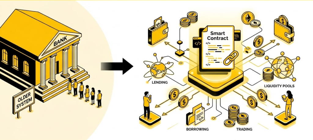 How DeFi Works: Replacing Banks with Smart Contracts