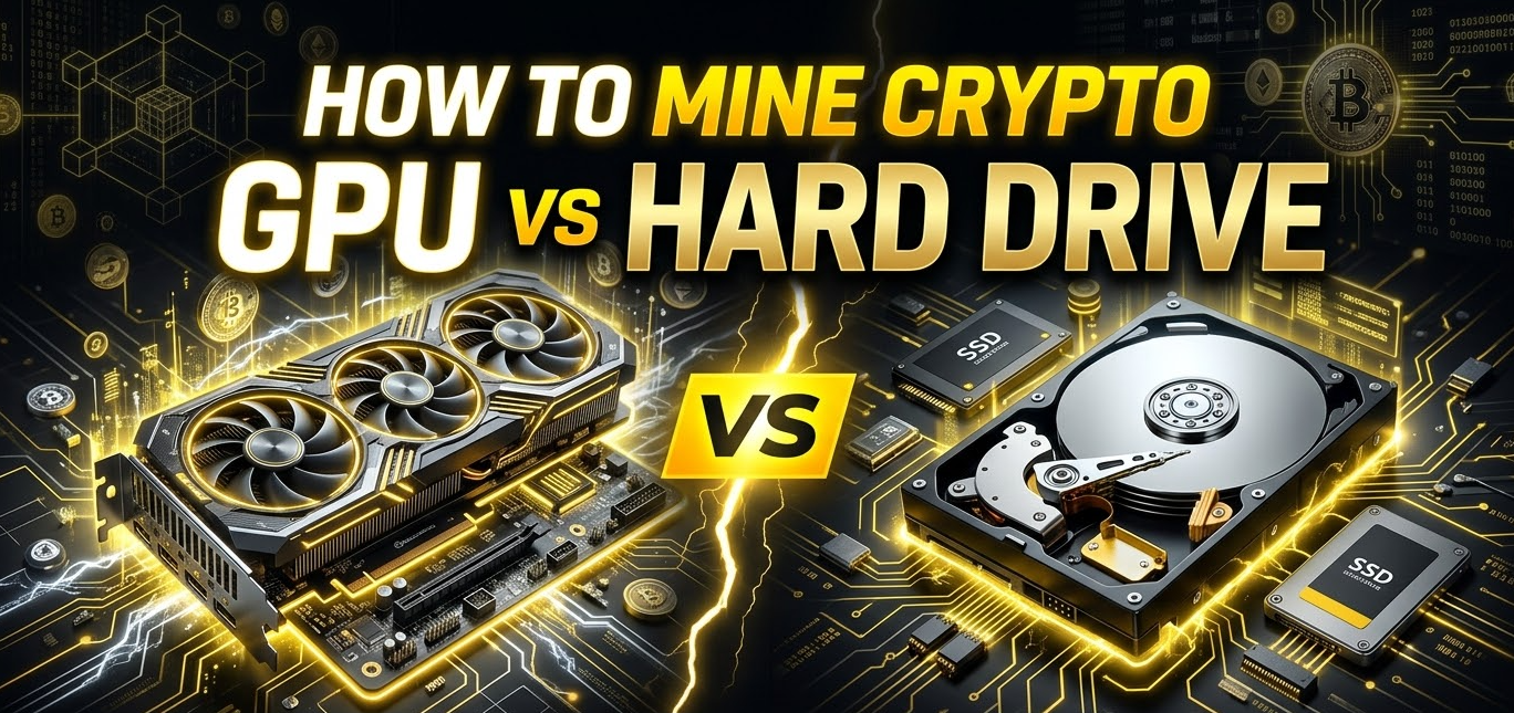 How to Mine Crypto with GPU vs Hard Drive