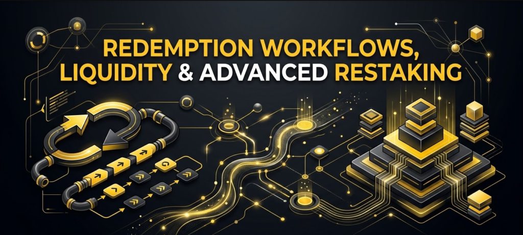 Redemption Workflows, Liquidity & Advanced Restaking