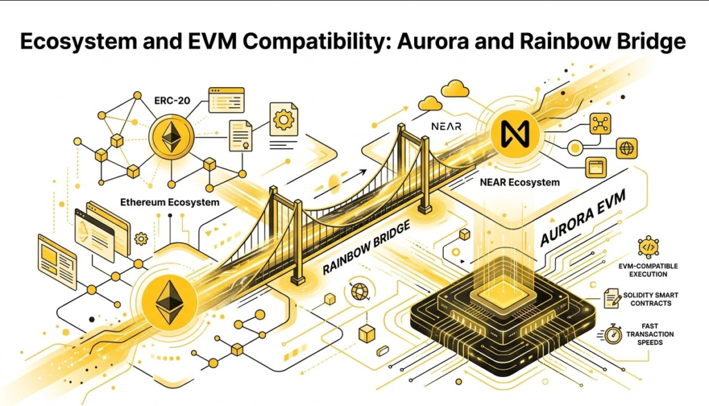Ecosystem and EVM Compatibility: Aurora and Rainbow Bridge