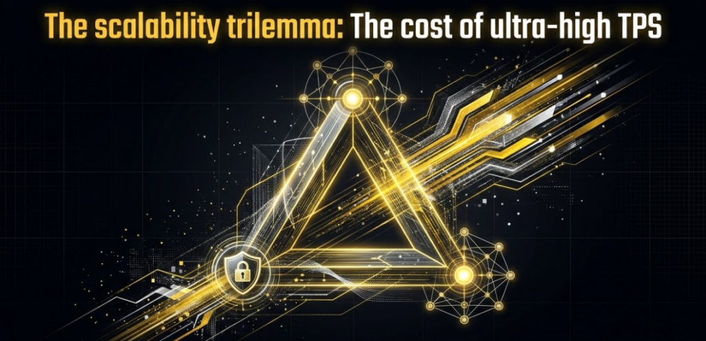 The scalability trilemma: The cost of ultra-high TPS