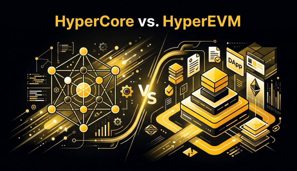 Dual-engine architecture: HyperCore vs. HyperEVM