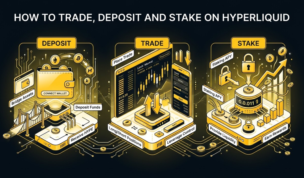 How to trade, deposit and stake on Hyperliquid