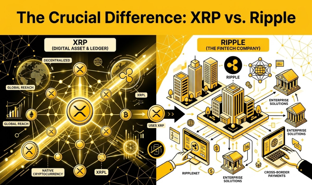 The Crucial Difference: XRP vs. Ripple